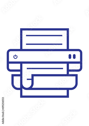 Lamination machine for documents flat icon