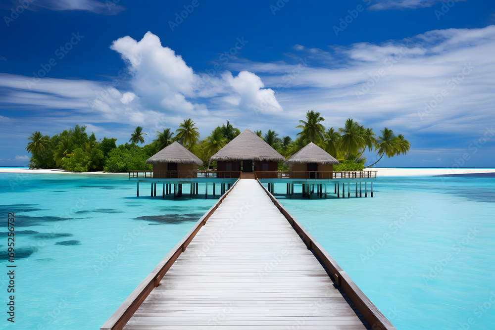 tropical paradise maldives. 