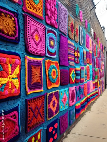 Yarn Bombing Inspired Wall Art: Unleashing the Colorful Rebellion