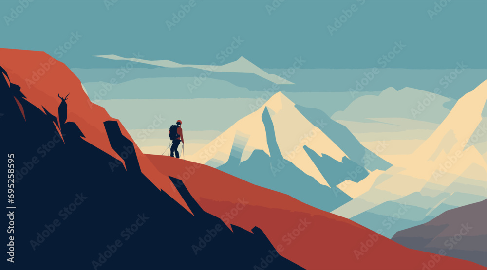 vector poster with the quote Never Give Up in bold and minimalist ...