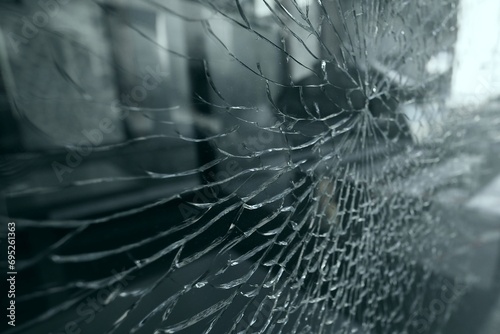 broken cracked glass background