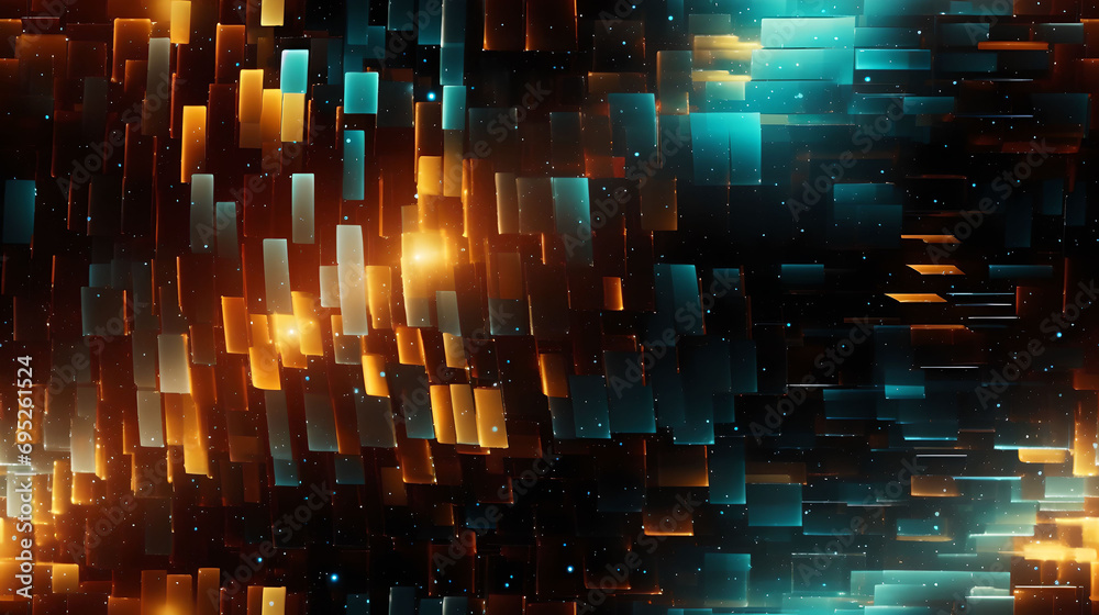 Obraz premium abstract background, Connection Patterns, Cyber space, Digital art