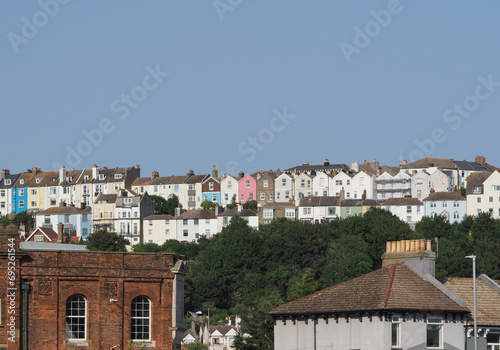 Terraced houses row in Hastings