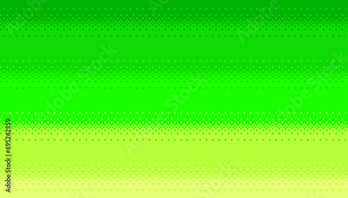 Green seamless background in pixel art style. 8 bit dithering gradient backdrop. Vector illustration.