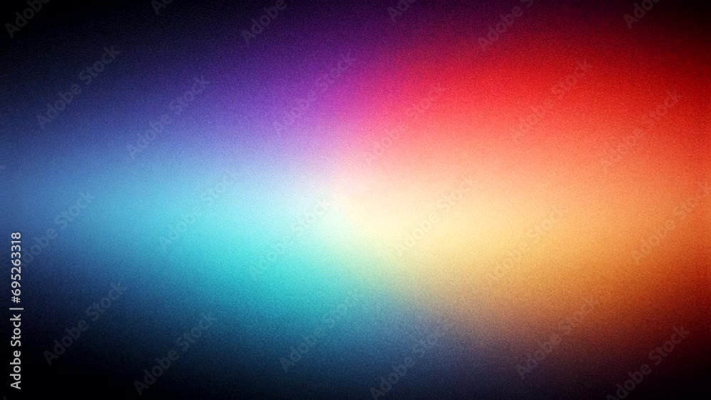 Abstract colorful background with grainy grain for loop playback. Dynamic motion gradient color animation with rough grain on abstract background