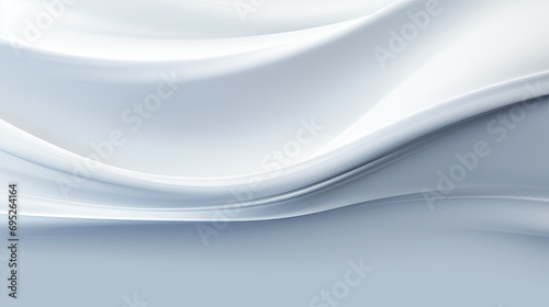 abstract wavy flowing background, minimal abstract white background with smooth curve, flowing satin waves for backdrop design for product or text over backdrop design.