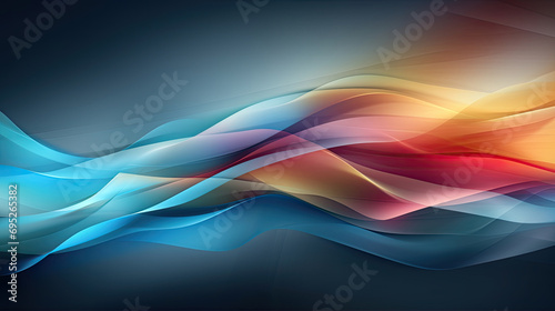 abstract colorful wave background, Minimal. Color gradient. Dark. Web banner. Geometric shape. 3d effect. abstract colorful gradient background