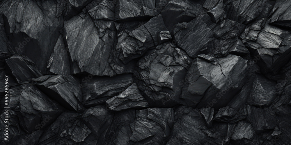 Black abstract background. Dark rock texture. Black stone background with copy space for design. Web banner. Wide. Panoramic Black abstract background. Dark rock texture. Black stone background with copy space for design. Web banner. Wide. Panoramic