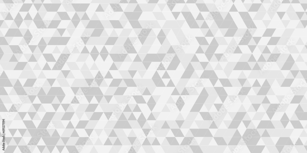 Abstract gray and white chain rough triangular low polygon backdrop background. Abstract geometric pattern gray and white Polygon Mosaic triangle Background, business and corporate background. - obrazy, fototapety, plakaty 