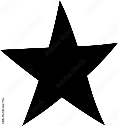 doodle star  hand drawn vector