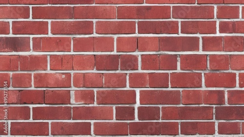 Red brick wall texture background for interior or exterior design and industrial construction concept design.