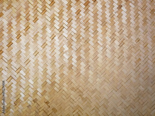 Woven bamboo wall pattern nature texture background. Traditional handcraft weave pattern nature background.