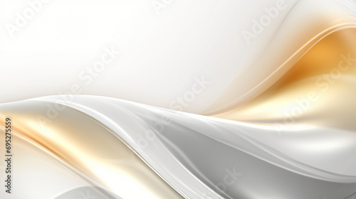 Gold and silver colored glowing abstract