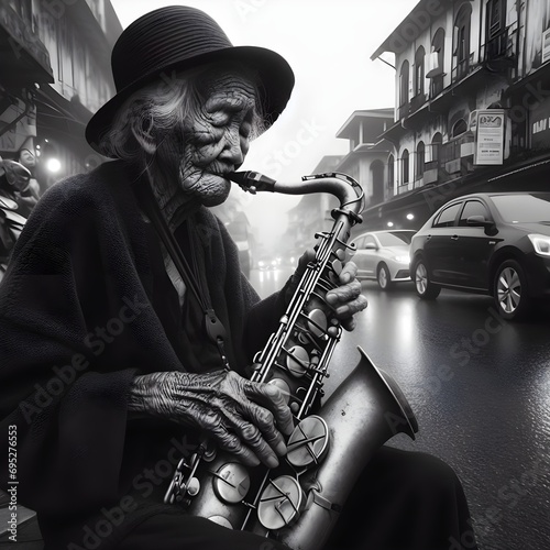 City Soul. Saxophone Chords on the Streets