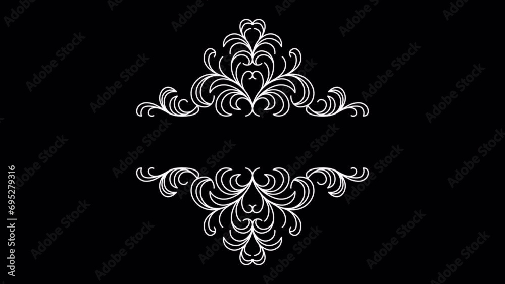 Wedding invitation Ornament Title Animation #01 Wedding invitation Ornament Title Animation #01