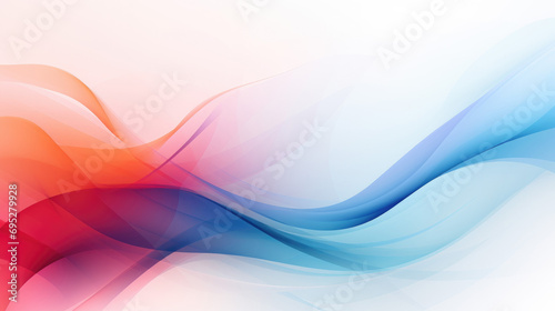 Dynamic colorful light wave lines, business or product presentation backdrop, futuristic smoke background modern texture © AdamantiumStock
