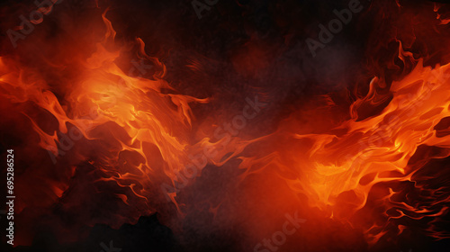Lava explosions and fire background
