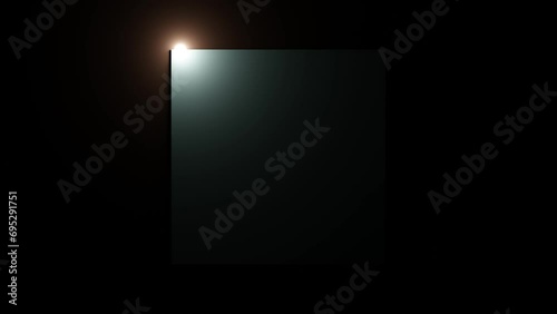 3D white geometric abstract white background. Minimalist modern graphic design element cutout style concept for banner, flyer, card, or brochure cove