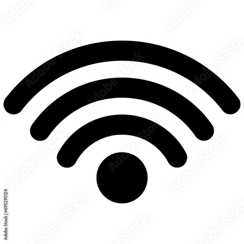 Wi Fi internet access point icon, Wireless Fidelity WiFi connection photo