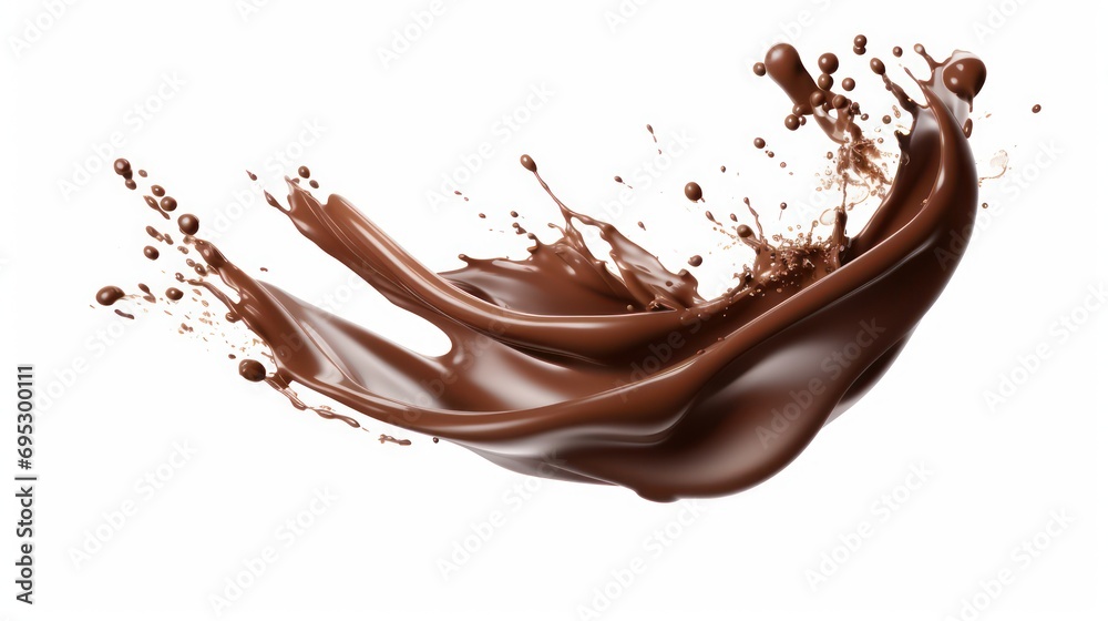 liquid chocolate isolated on white background liquid chocolate isolated on white background