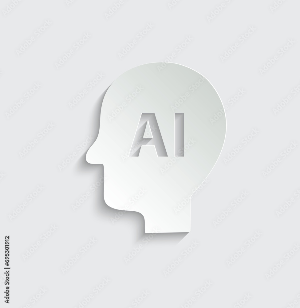 ai icon vector Artificial intelligence icon logo ai icon vector Artificial intelligence icon logo