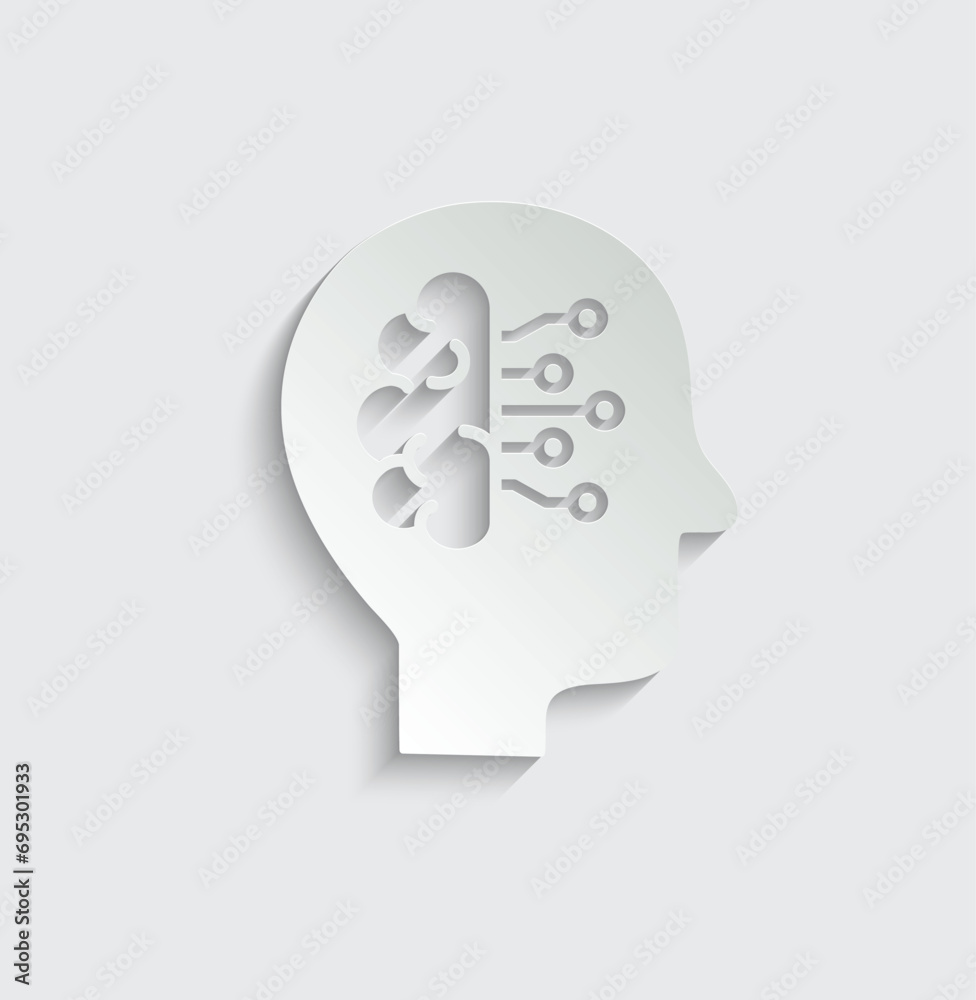 ai icon vector Artificial intelligence icon logo ai icon vector Artificial intelligence icon logo