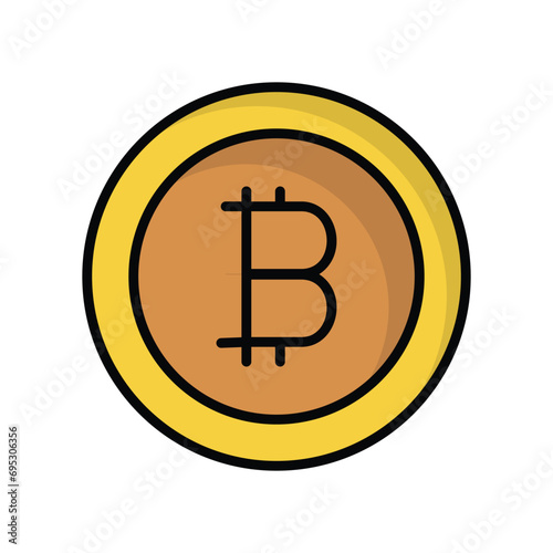 cryptography icon with white background vector stock illustration