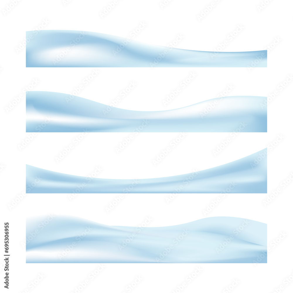 Obraz premium Realistic snowdrifts isolated on white background. Winter snowy abstract background. Frozen landscape with snow caps. Decoration for Christmas or New Year. Vector illustration