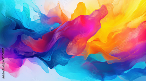 Generative AI illustration of bright abstract background