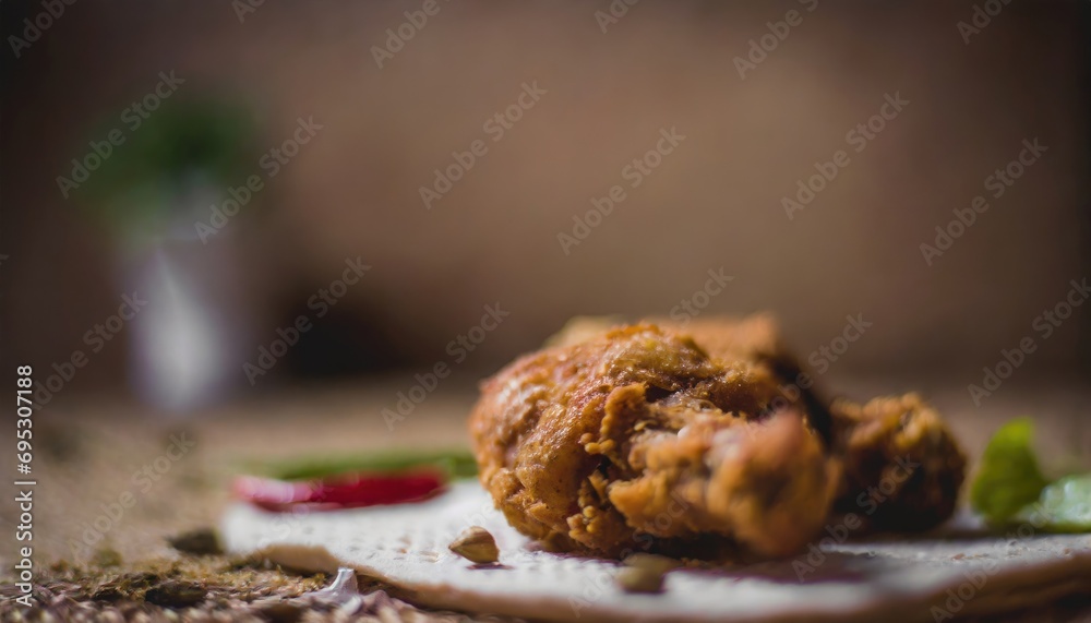 Copy Space image of Breaded chicken Copy Space image of Breaded chicken