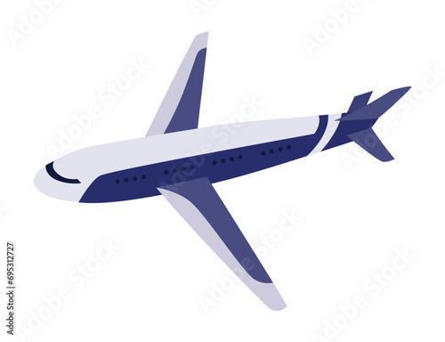 Object can fly in earth atmosphere layers. Colorful infographic icon, plane. Vector illustration photo