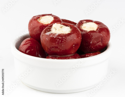 cherry peppers stuffed with cheese