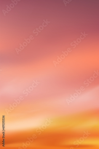 Sunset Sky Background,Sunrise Orange,Yellow,Pink sky with cloud in morning Summer,Vector sunny Autumn,Banner Spring Nature landscape sky down field.Horizon Winter sunlight,Tropical sun down by Sea