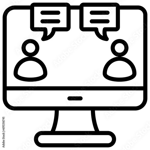 Online Discussion Icon