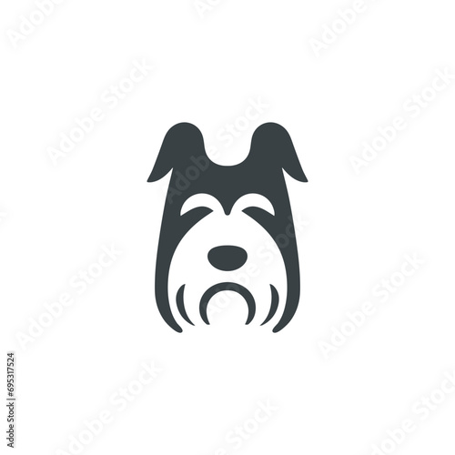 illustration of a hairy dog