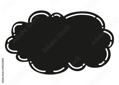 Journal doodle icon. Hand drawn banner or element for notebook, diary and planner. Doodle scribble style. Vector illustration