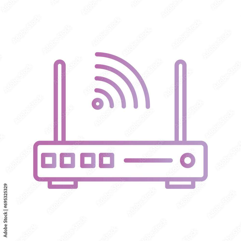 router icon with white background vector stock illustration router icon with white background vector stock illustration