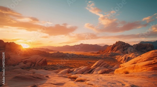 desert rocks at sunset © MainkreArt