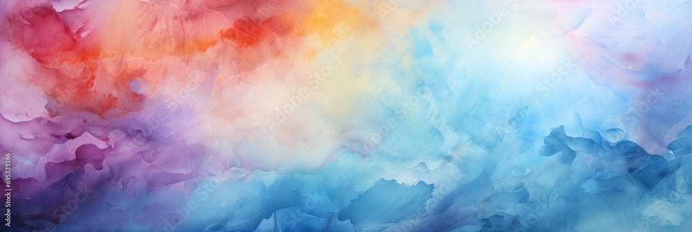 Abstract Hand Drawn Watercolor Background Summer , Banner Image For Website, Background, Desktop Wallpaper