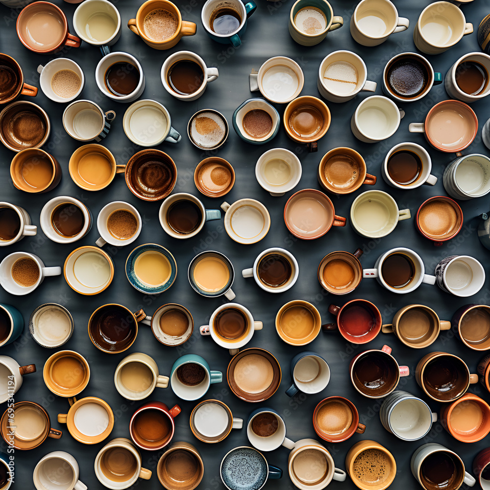 Deferent mini copy cups AI generated Deferent mini copy cups AI generated