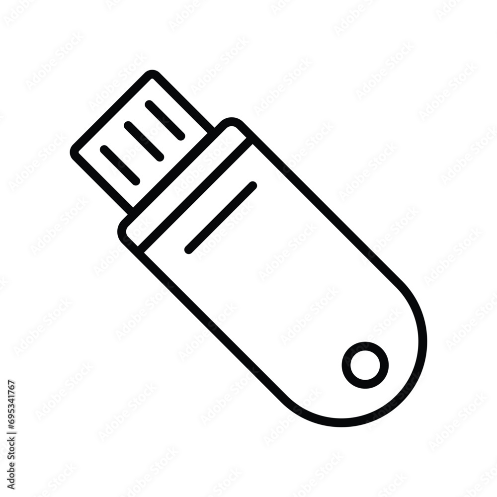 usb drive icon with white background vector stock illustration usb drive icon with white background vector stock illustration