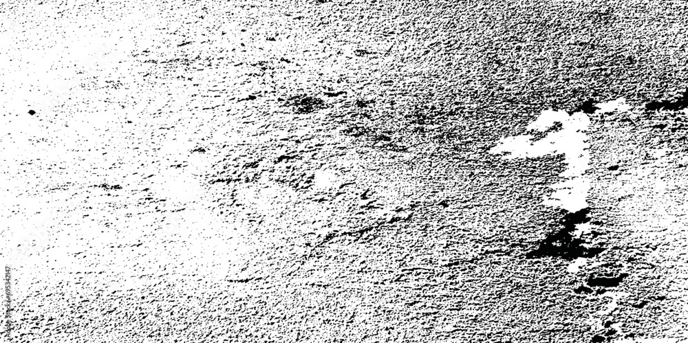 Dust overlay distress grungy effect paint. Black and white grunge seamless texture. Dust and scratches grain texture on white and black background.	
