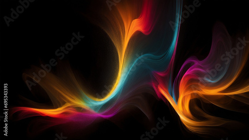 abstract fire background generated ai