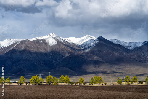 qilian mountains in China photo