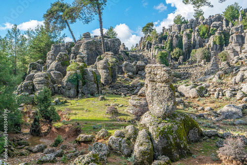 The fantastic view of Adam Kayalar, which means the Man Rocks, resembles several standing men, people have already named them Avatar Land due to their peculiar and fantastic structure. photo