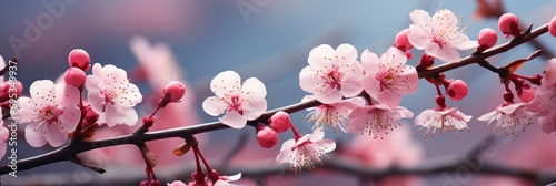 Wild Himalayan Cherry Blossom Beautiful Pink   Banner Image For Website  Background  Desktop Wallpaper