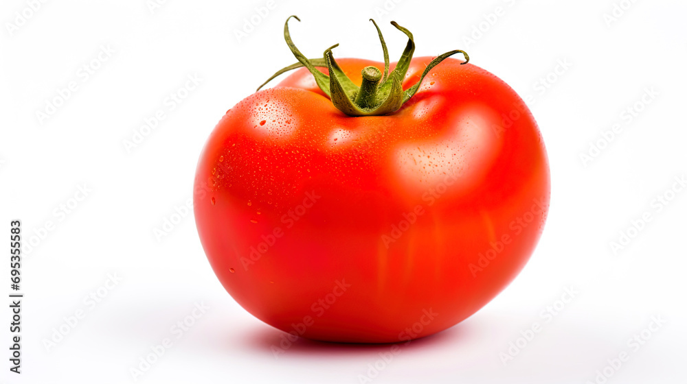 Tomato in isolation on a pure white background Tomato in isolation on a pure white background