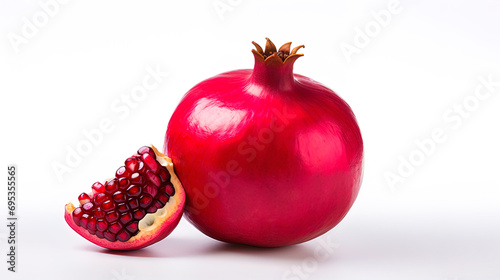 Pomegranate in isolation on a white background