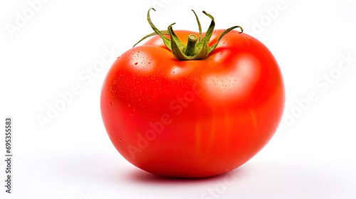 Tomato in isolation on a pure white background