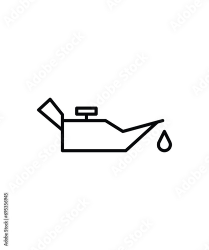 engine oil icon, vector best line icon.